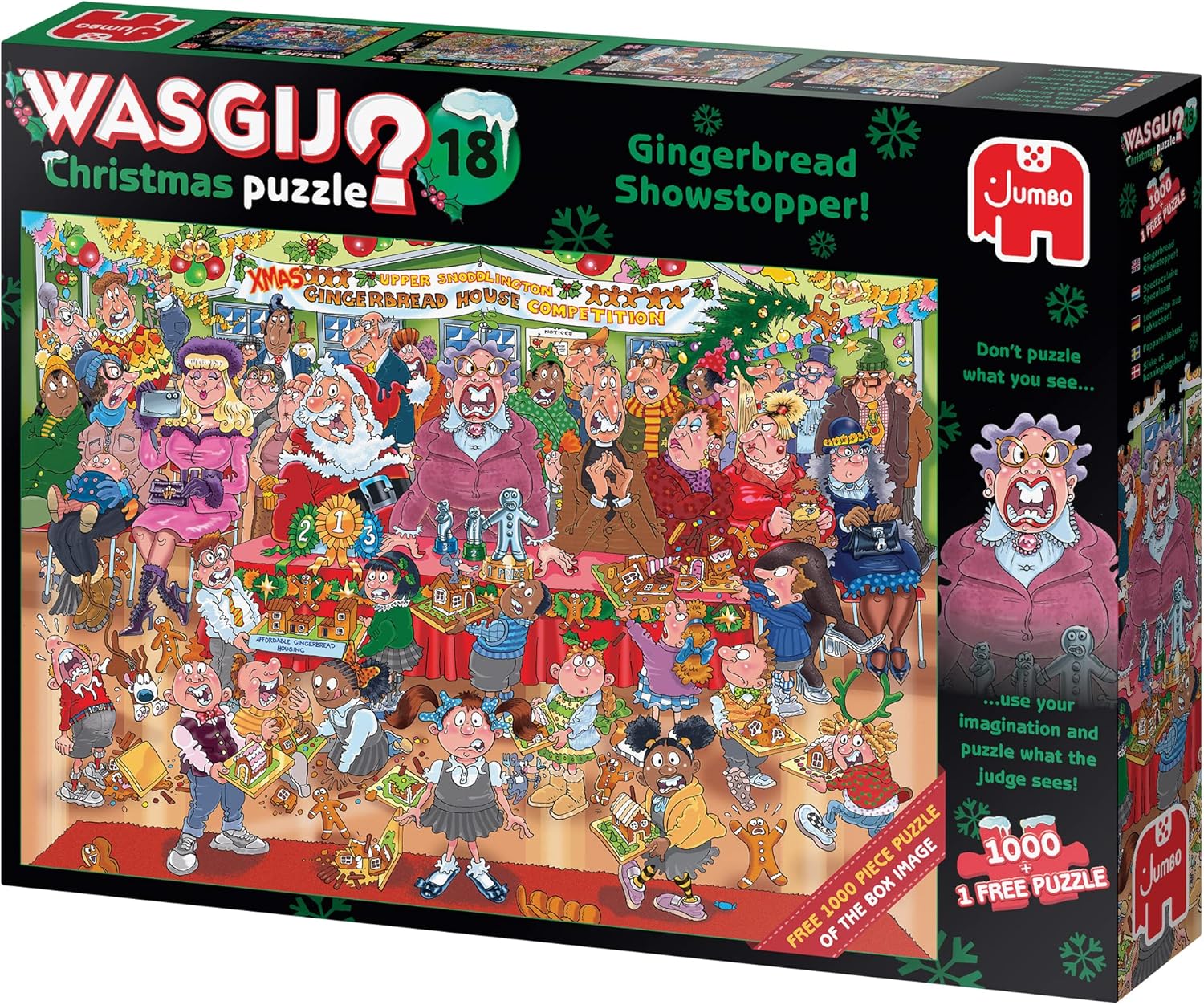 Wasgij Christmas 18 Gingerbread Showstopper Jigsaw Puzzle (2 x 1000 Pieces)