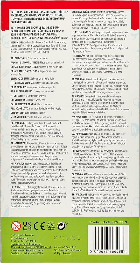 Cocomelon Bath Tiles and Fizzer Set 100g X 1