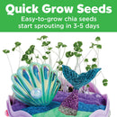 Creativity for Kids Mini Garden Mermaid Kit - Grow Your Own Chia Seed Garden Sand, Stickers, Sparkly Pearls & Mermaid Figurines Ages 6+-4