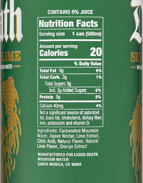 Liquid Death Premium Water 12 x 500 ml (choose from 4 flavours)