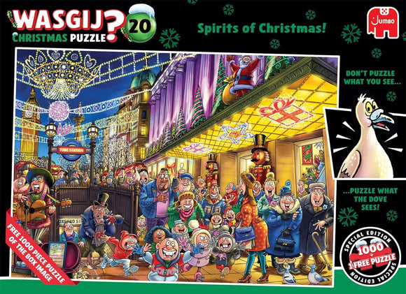 Wasgij Christmas 20 Jigsaw Puzzle 2 x 1000 Pieces The Spirits of Christmas 2025