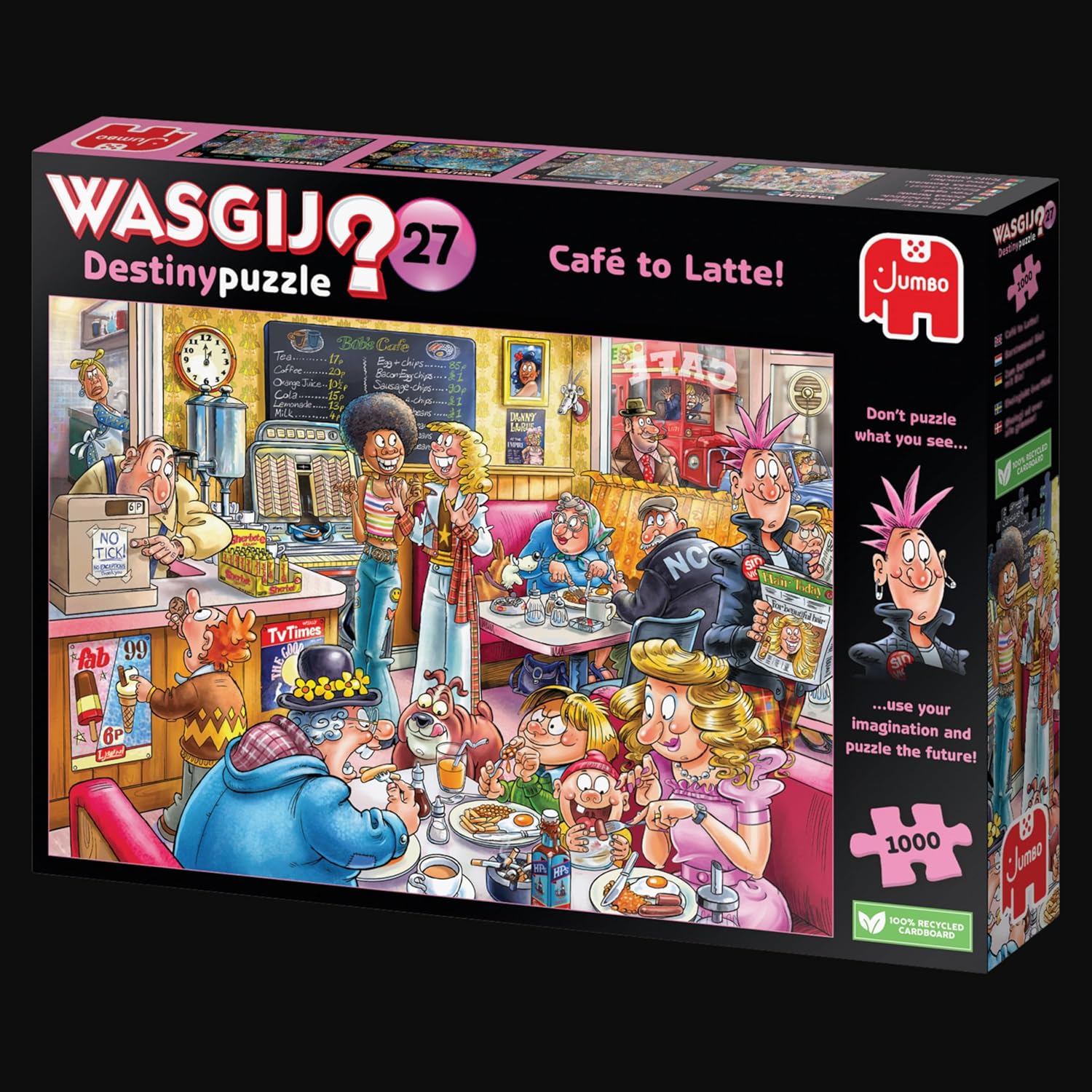 Wasgij Destiny 27, Café to Latte! 1000 Piece Jigsaw Puzzles for Adults