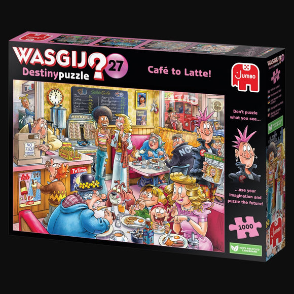 Wasgij Destiny 27, Café to Latte! 1000 Piece Jigsaw Puzzles for Adults