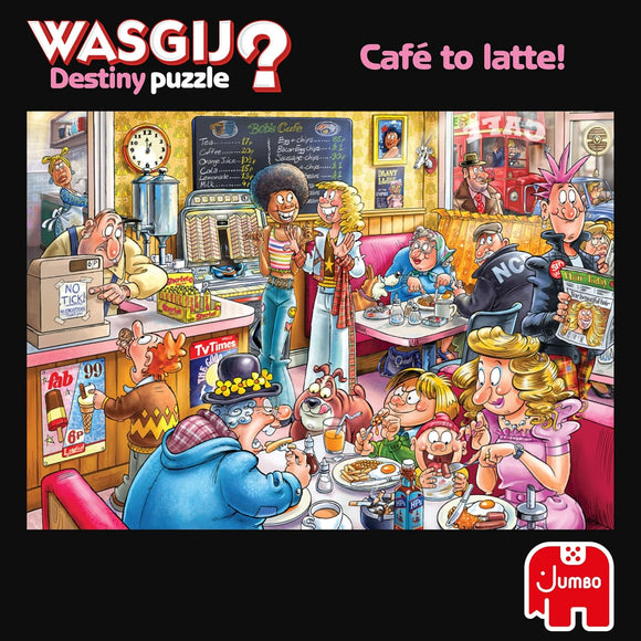 Wasgij Destiny 27, Café to Latte! 1000 Piece Jigsaw Puzzles for Adults