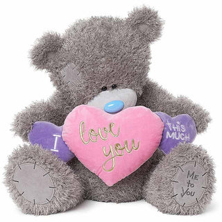 Valentines Giant Me To You Plush  Bear 28" I Love You This Much Hearts