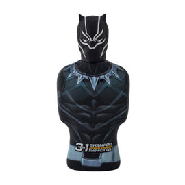 Marvel 3D Bath & Shower Gel Shaped Figures 3 in 1 Shampoo Conditioner Shower Gel - Black Panther