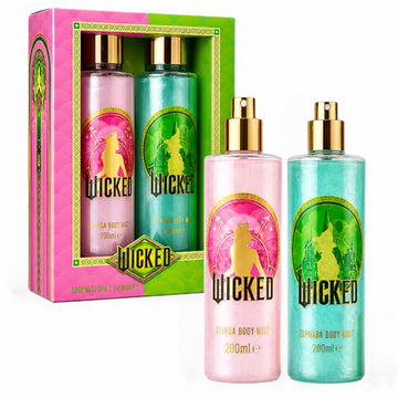 Wicked Body Mist Gift Set 2 x 200ml Glinda & Elphaba Shimmer Spray Perfume