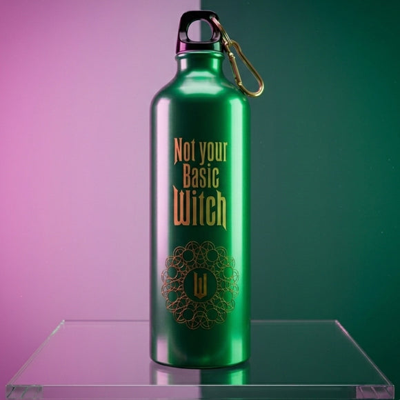 Wicked Gift Set "Not Your Basic Witch" Green 750m Water Bottle & Lip Balm