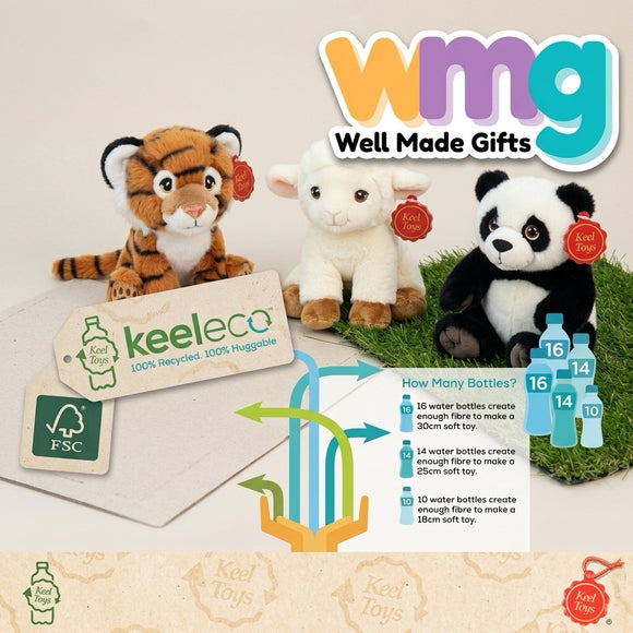 Keeleco 100% Recycled Plush Eco Toys (Baby Emperor Penguin)