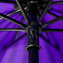 Wednesday Umbrella, Purple and Black Striped-4