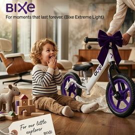 BIXE - Purple Aluminum Balance Bike for 18 Month to 6 Year Old Toddlers 12 inch - 0
