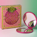 Official Wicked Gift Collection - Green Cosmetic Makeup Bag + Pink Compact Mirror-6