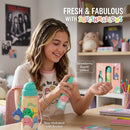 Squishmallows Kids Travel Gift Set Body Mist 100ml Water Bottle 500ml & Charm Strawberry Scent Cute Accessories-9