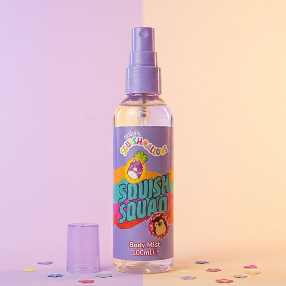 Squishmallows Body Mist Purple, Cream, Pink