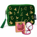 Official Wicked Gift Collection - Green Cosmetic Makeup Bag + Pink Compact Mirror-1