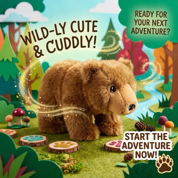 Keeleco 100% Recycled Plush Eco Toys (Grizzly Brown Bear)