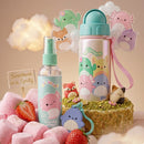 Squishmallows Kids Travel Gift Set Body Mist 100ml Water Bottle 500ml & Charm Strawberry Scent Cute Accessories-6