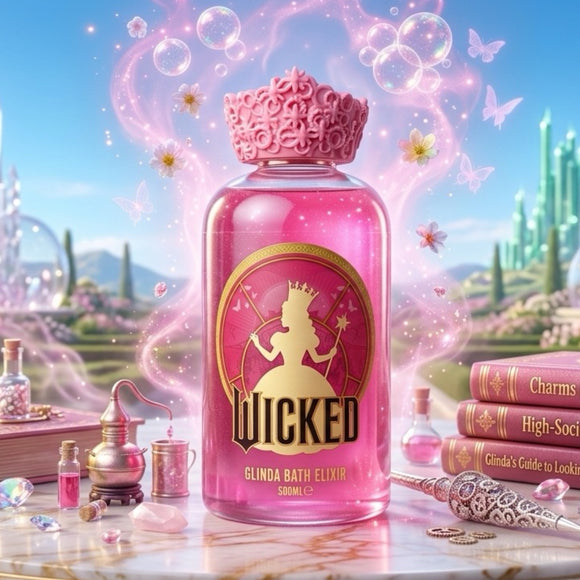 Wicked Glinda Bath Elixir 500ml Pink Luxury Bubble Bath Limited Edition