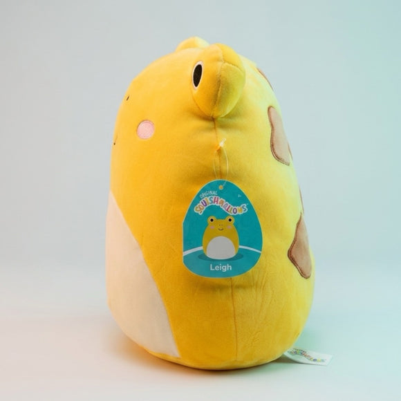 Squishmallows 12” Leigh Yellow Toad Plush | Ultra Soft Frog Stuffed Toy | Cute Squishy Cushion Gift for Kids & Collectors