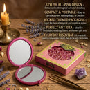 Official Wicked Compact Mirror Glinda Design | Pink Portable Makeup Mirror-3