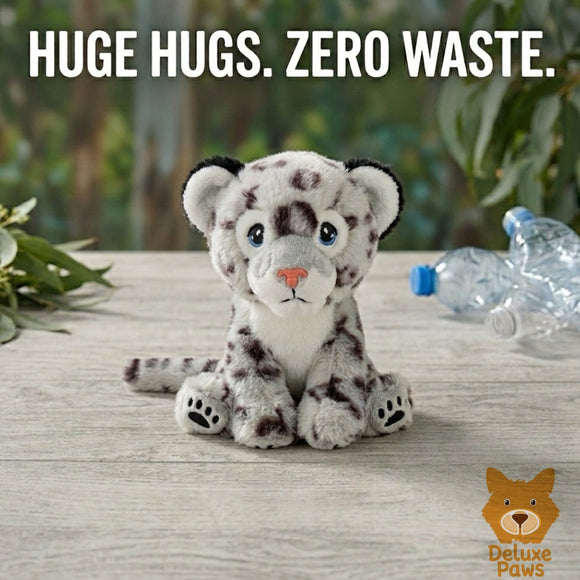 Keeleco 100% Recycled Plush Eco Toys (Snow Leopard)