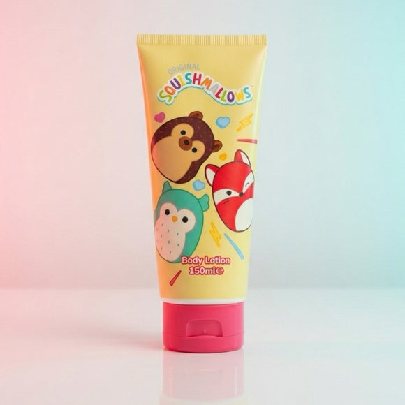 Squishmallows Kids Fragrance Gift Set Eau De Toilette 50ml & Body Lotion 150ml Hedge Hug Cute Kids Set