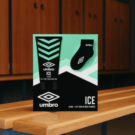 Umbro ICE Gift Set For Men - 150ML 2in1 hair & body wash Ice & men's sport socks - 0