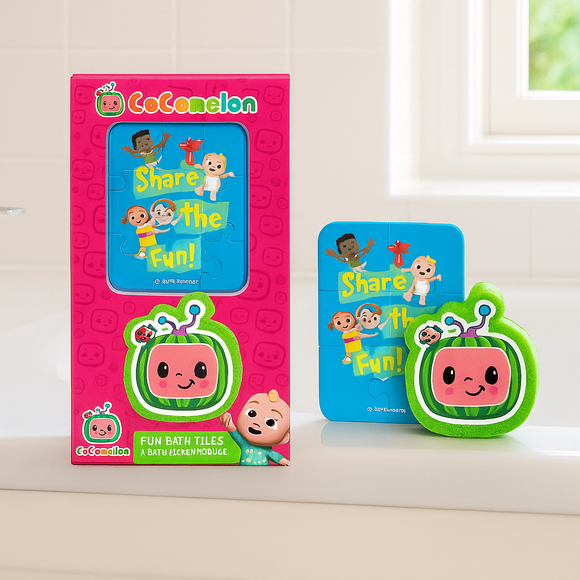 Cocomelon Bath Tiles and Fizzer Set 100g X 1