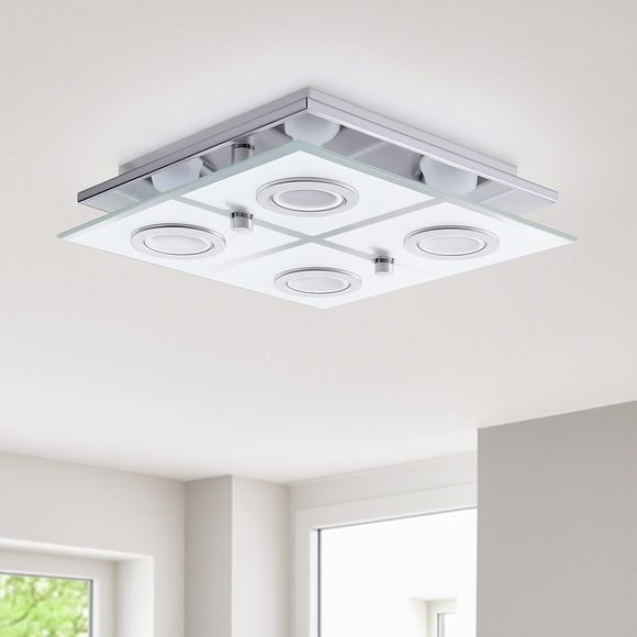 Eglo Ceiling Light 4 Spot CABO-C - GU10 Bulbs Included - IP20