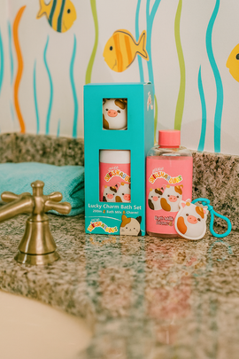 Squishmallows Lucky Charm Bath Set - Bubble Bath and Charm - 0