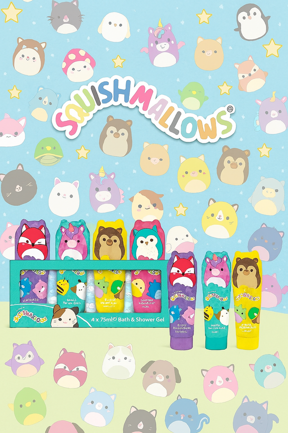 Squishmallows Character Bath & Shower Gel Set