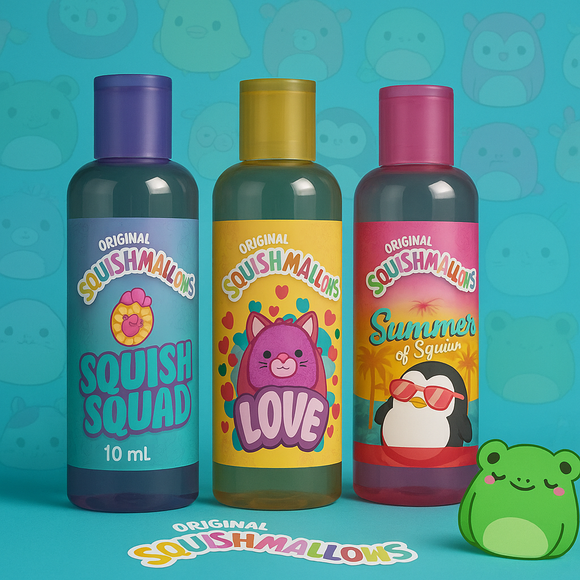 Squishmallows Body Mist Purple, Cream, Pink