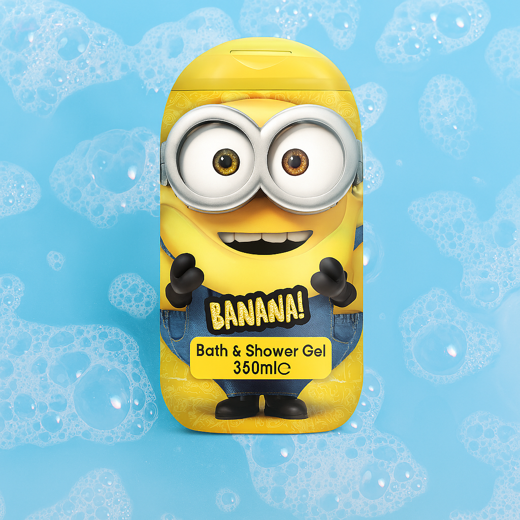 Minions bath & shower gel 300ml & Minion Banana smile 350ml Set