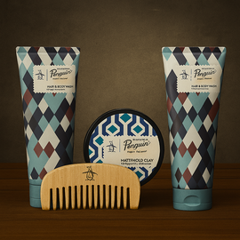 Original Penguin Gift Set: Hair & Body Wash 100ml, Conditioner 100ml, Matte Hair Clay & Comb - 0