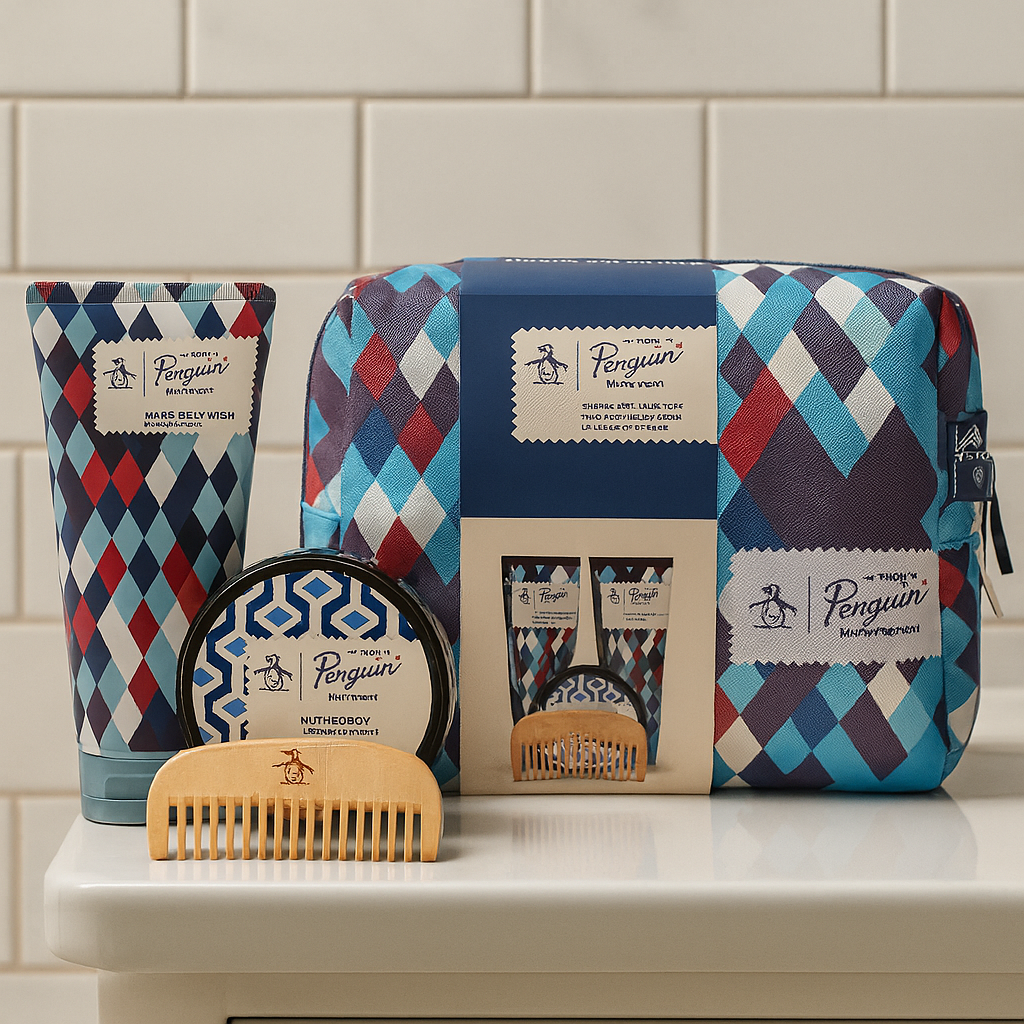 Original Penguin Gift Set: Hair & Body Wash 100ml, Conditioner 100ml, Matte Hair Clay & Comb