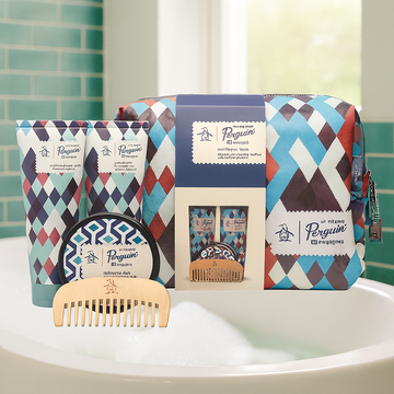 Original Penguin Gift Set: Hair & Body Wash 100ml, Conditioner 100ml, Matte Hair Clay & Comb