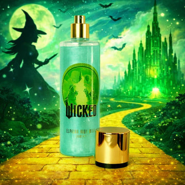 Wicked Elphaba Shimmer Body Mist 200ml –  Earthy, Mysterious Perfume Mist with Shimmer, Gift for Women & Wicked Fans - 0