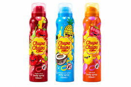 Chupa Chups Body Spray Collection x 3 (150ml) Cherry, Tutti Fruity & Pineapple and Coconut