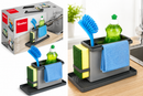 Kitchen Sink Caddy Tidy Organiser Grey Metaltex 24 x 13 x 14 cm-3