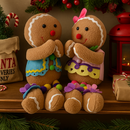 Adorable Hanging Gingerbread Couple Plush Toys – Festive Christmas Home Décor-9