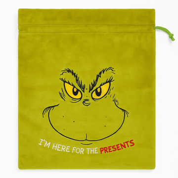 Grinch Christmas Stocking– Christmas Santa Sack - Large Festive Gift Bag 70x50cm - 0