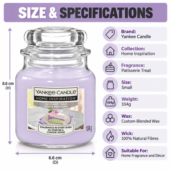  Yankee Candle 104g scented jar candle for home décor and relaxing evenings
