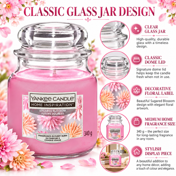  Yankee Candle Home Inspiration floral candle for relaxing home décor
