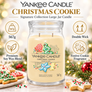  Yankee Candle Christmas Cookie large jar scented candle with double wick design
