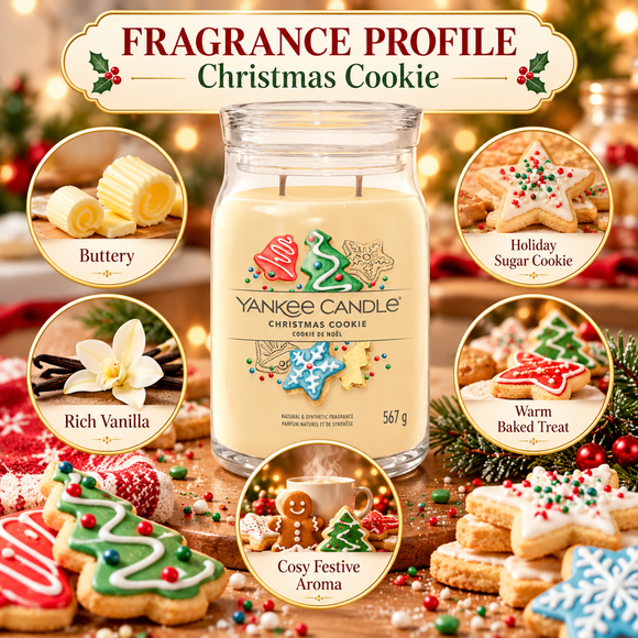  Yankee Candle Christmas Cookie candle for Christmas gifts and home fragrance
