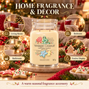 Christmas Cookie scented soy wax blend candle for festive home ambience
