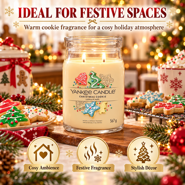  Yankee Candle Christmas Cookie soy wax blend candle for festive home fragrance

