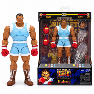Jada Toys Street Fighter II Balrog action figure 17cm fully articulated 1:12 scale collectible
