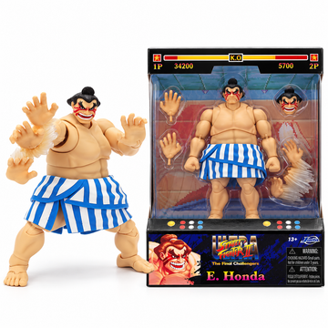  Jada Toys Street Fighter II E Honda 16cm action figure front view
