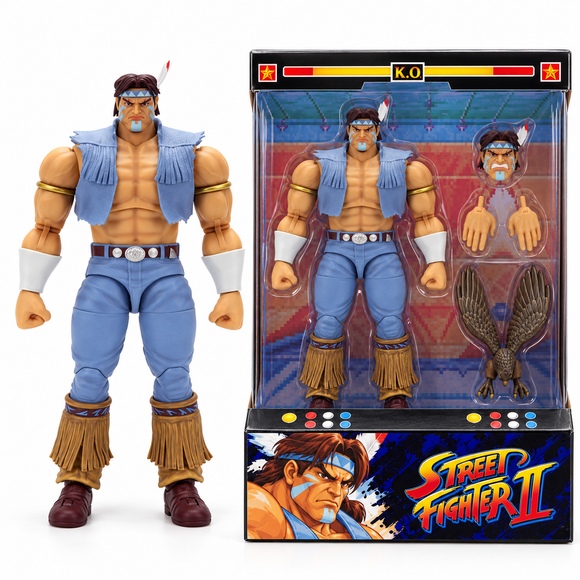  Jada Toys Street Fighter II T. Hawk 6-inch articulated action figure
